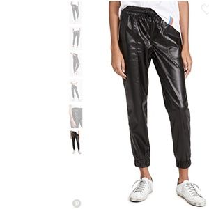 NWT Blank Denim Black Widow Faux Leather Joggers